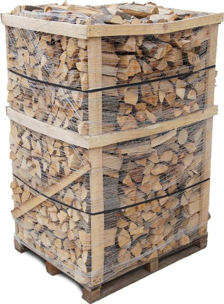 holzbrx Brennholz Buche, 25cm Scheitlänge, 2RM / 3SRM, kammergetrocknet, sortenrein, frei von Störstoffen, 4.2 kWh/kg, 90x130x220 cm