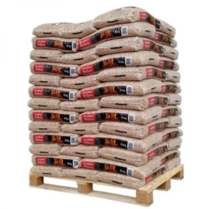 Hochwertige Woodstock Holzpellets – 1 Palette mit 78 Säcken à 15 kg