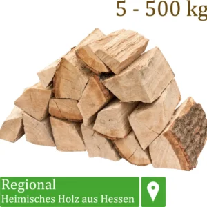 Brennholz Kaminholz Holz Eiche 5-500 kg Für Ofen und Kamin Kaminofen Feuerschale Grill Feuerholz Holzscheite Wood 25 cm kammergetrocknet flameup, Menge:400 kg (1.03€/kg)